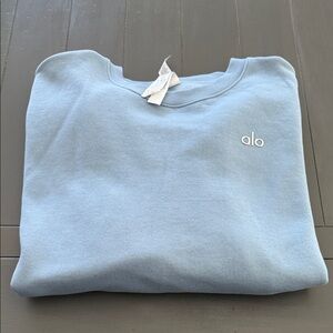 ALO Yoga Women’s Celestial Blue Crewneck Sweater